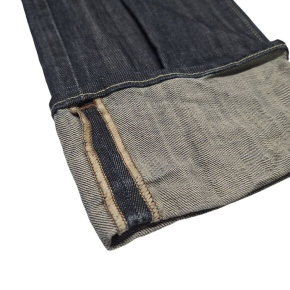 Vigoss Denim Jean Pants Rolled Cuff Womens 13 14 Slim Cut Pockets Dark Wash Blue - Picture 5 of 10